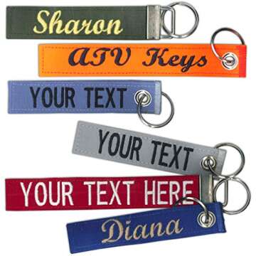 Custom Name Tape Material 4.5" and 6" Luggage/Crate Tags with Grommet or Clamp Option 2 Sizes to Cho...