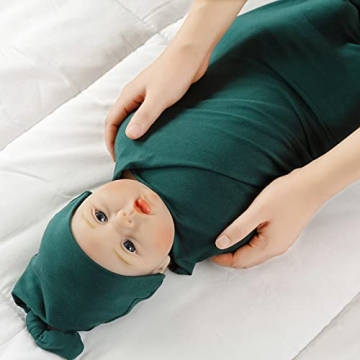 Bayceen Large Jersey Knitted Swaddle Blanket for Newborns