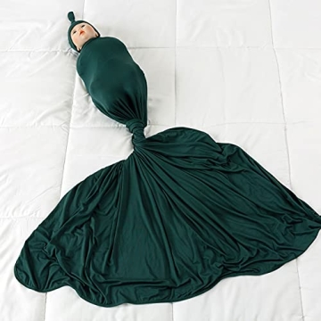 Bayceen Large Jersey Knitted Swaddle Blanket for Newborns