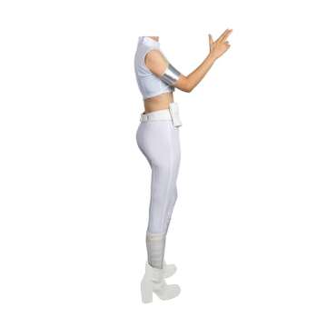yrkasvr Classic Movie Cosplay Costume Set Halloween Cosplay Costume for women(Adult-M,White)