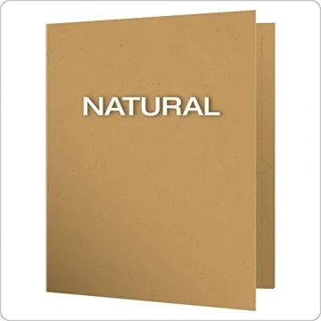 Eco-Friendly EarthWise Two-Pocket Folders in Natural
