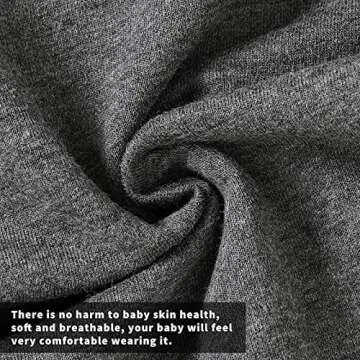 Happy Town Fall Outfits for Toddler Girl Boy Long Sleeve Top and Long Pants Set Toddler Sweatsuits (Dark Grey, 12-18 Months)