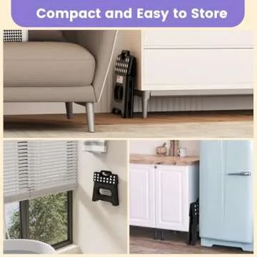 HBTower Premium 9 Inch Folding Step Stool for All Ages