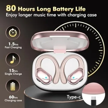 Premium Noise Cancelling Wireless Earbuds 80hrs Battery