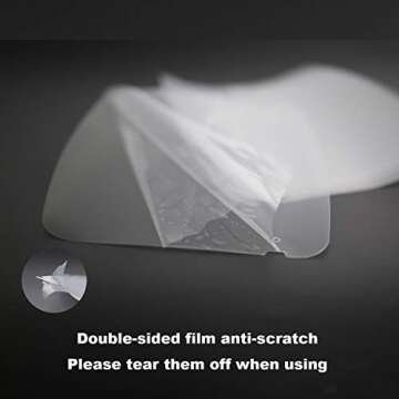 Face Shields Set with 12 Replaceable Anti Fog Shields and 6 Reusable Colored Glasses for Man and Wom...