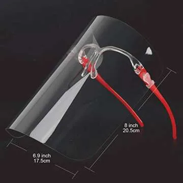 Stylish Face Shields Set with Anti-Fog Features