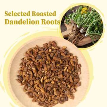 FullChea - Dandelion Root Tea Bags, 40 Teabags, 2.5g/bag - Premium Roasted Dandelion Root - Non-GMO ...