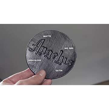 Angelus No. 600 Acrylic Leather Finisher – Flexible Clear Coat for Leather Shoes, Bags, Jackets & Accessories, High Shine Finish for Leather Craft & Restoration. No. 600-4 fl oz