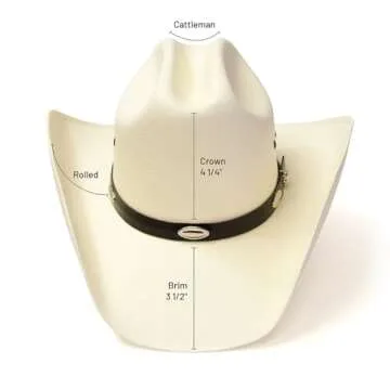 Western Express Straw Cowboy Hat for Men and Women