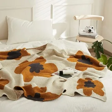 GunziStreet Floral Throw Blanket Soft Cozy Design