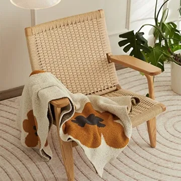 GunziStreet Floral Throw Blanket Soft Cozy Design