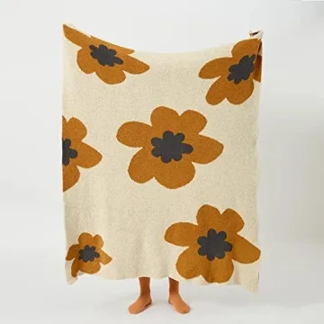 GunziStreet Floral Throw Blanket Soft Cozy Design
