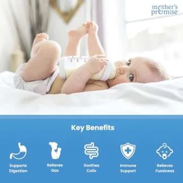 USDA Organic Baby Probiotic Drops for Infants | Helps with Colic, Reflux, Gas & Constipation Relief | Digestion & Immune Support for Newborns + | Ages 0-24 Months, Liquid Probiotics for Babies