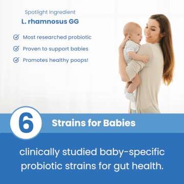 USDA Organic Baby Probiotic Drops for Infants | Helps with Colic, Reflux, Gas & Constipation Relief | Digestion & Immune Support for Newborns + | Ages 0-24 Months, Liquid Probiotics for Babies