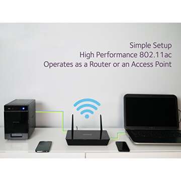 NETGEAR Wireless Desktop Access Point WAC104 - AC1200 Dual-Band WiFi