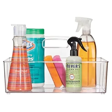 mDesign Clear Portable Storage Bins - Perfect for Organization