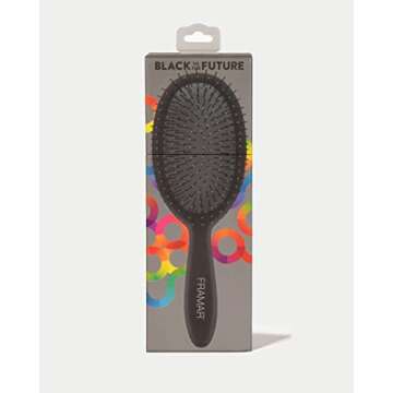 Framar Detangling Curly Hair Brush – No More Tangles Hairbrush – Elegant Detangler brush, Hair brushes for women, Mens Hair Brush, Hair Detangle Brush, Hair Accessories For Women (Black)