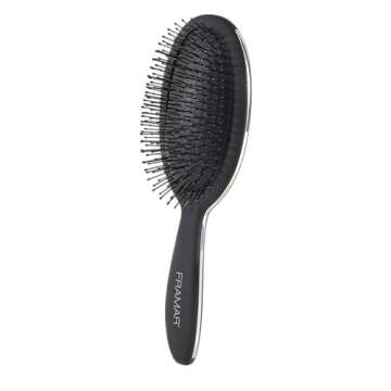 Framar Detangling Curly Hair Brush – No More Tangles Hairbrush – Elegant Detangler brush, Hair brushes for women, Mens Hair Brush, Hair Detangle Brush, Hair Accessories For Women (Black)