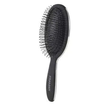 Framar Detangling Curly Hair Brush – No More Tangles Hairbrush – Elegant Detangler brush, Hair brushes for women, Mens Hair Brush, Hair Detangle Brush, Hair Accessories For Women (Black)