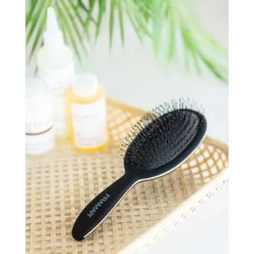 Framar Detangling Curly Hair Brush – No More Tangles Hairbrush – Elegant Detangler brush, Hair brushes for women, Mens Hair Brush, Hair Detangle Brush, Hair Accessories For Women (Black)