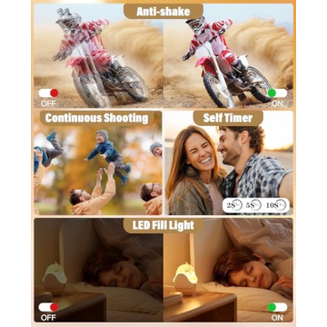 2025 Kids Digital Camera 56MP FHD Video Portable Gift