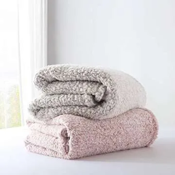 Ultra Soft Cozy Sherpa Throw Blanket, 2 Tones Ombre Light Brown Pattern Reversible, Light Weight Warm Decorative Boho Style Throw Blanket Cover for Sofa, Couch, Bedroom,Travel, 60”x80”