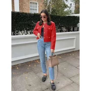 Cicy Bell Women's Cropped Tweed Blazer for Elegant Style