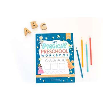 My Magical Preschool Workbook: Letter Tracing | Coloring for Kids Ages 3 + | Lines and Shapes Pen Control | Toddler Learning Activities | Pre K to Kindergarten (Preschool Workbooks)