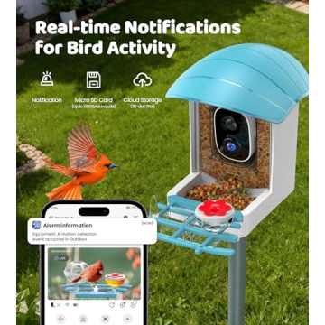 Smart Solar Powered Bird Feeder with Camera & AI Identification