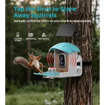 Smart Solar Powered Bird Feeder with Camera & AI Identification
