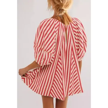 SENSERISE Womens Oversized Striped Romper for Summer Style