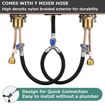 Stylish PARLOS Widespread Bathroom Faucet in Brushed Nickel