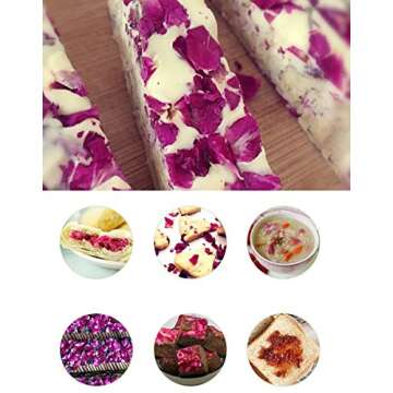 Buy Wahdawn Organic Dried Rose Petals Culinary Grade 7oz