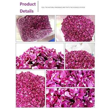 Buy Wahdawn Organic Dried Rose Petals Culinary Grade 7oz