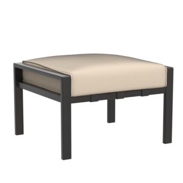 Stylish LOKATSE HOME Outdoor Ottoman with Cushioned Comfort