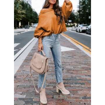 Dokotoo Halloween Sweaters for Women Fall Winter Clothes for Women 2024 Trendy Autumn Fashion Ladies Lantern Sweaters Fall Tops for Women Lightweight Crewneck Cute Soft Winter Knit Pullover Sweaters