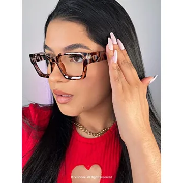 VISOONE Blue Light Blocking Glasses for Stylish Eye Protection