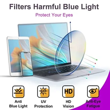 VISOONE Blue Light Blocking Glasses for Stylish Eye Protection