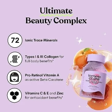 Lemme Glow Collagen Gummies for Hair Skin Nails
