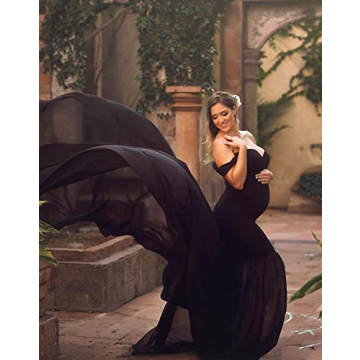 Stunning Maternity Chiffon Mermaid Gown for Expecting Moms