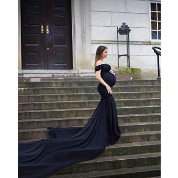Stunning Maternity Chiffon Mermaid Gown for Expecting Moms