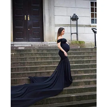 Stunning Maternity Chiffon Mermaid Gown for Expecting Moms