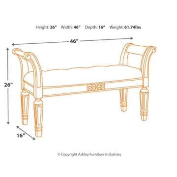 Realyn French Country Accent Bench by Ashley Furniture