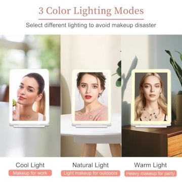 Rechargeable Makeup Vanity Mirror with LED Lights