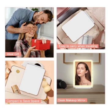 Rechargeable Makeup Vanity Mirror with LED Lights