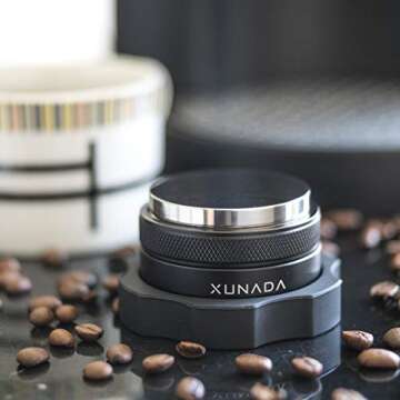 X XUNADA 53.3mm Coffee Distributor & Tamper, Works with all 54mm Portafilters, Espresso Hand Tampers...