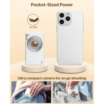 4K Vlogging Camera with 48MP & 16X Zoom for Beginners