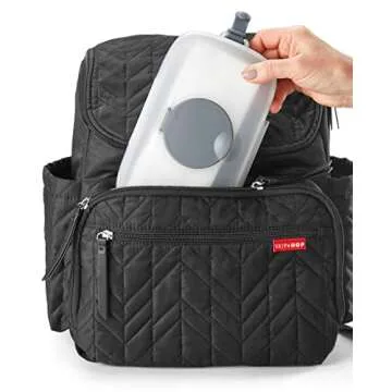 Skip Hop On-The-Go Wipes Dispenser, Grab & Go, Grey