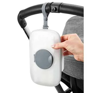 Skip Hop On-The-Go Wipes Dispenser, Grab & Go, Grey