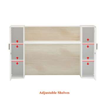 Stylish Homsee Reception Desk with Storage Solutions